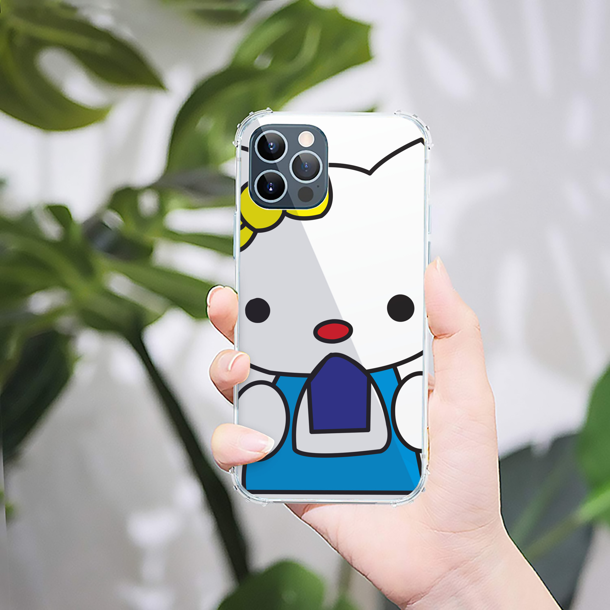 （画像用） Hello Kitty ハローキティ 【iPhone 12シリーズ対応】透明スマホケース（クリアソフトケース）